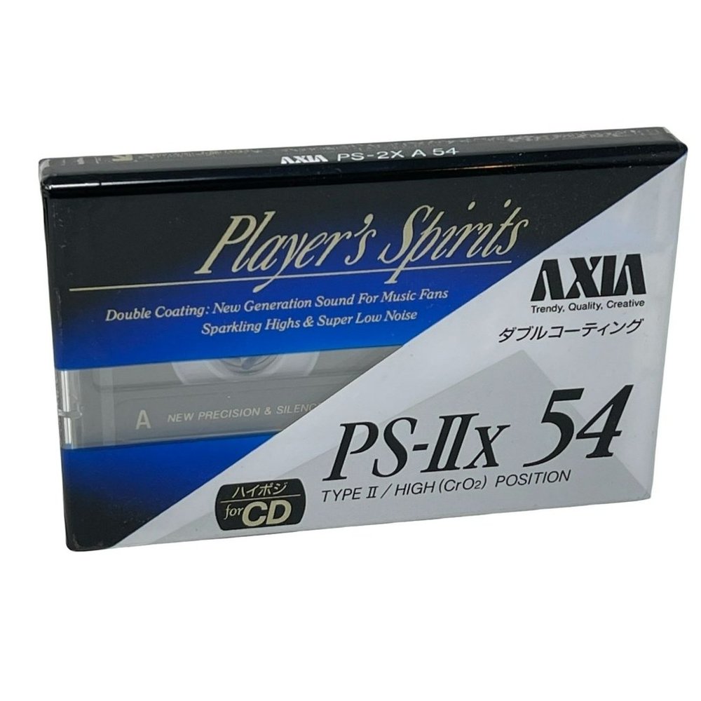 Retro Japanese Blank Audio Cassette Tape Axia Player Spirits‎ PS-IIx 54